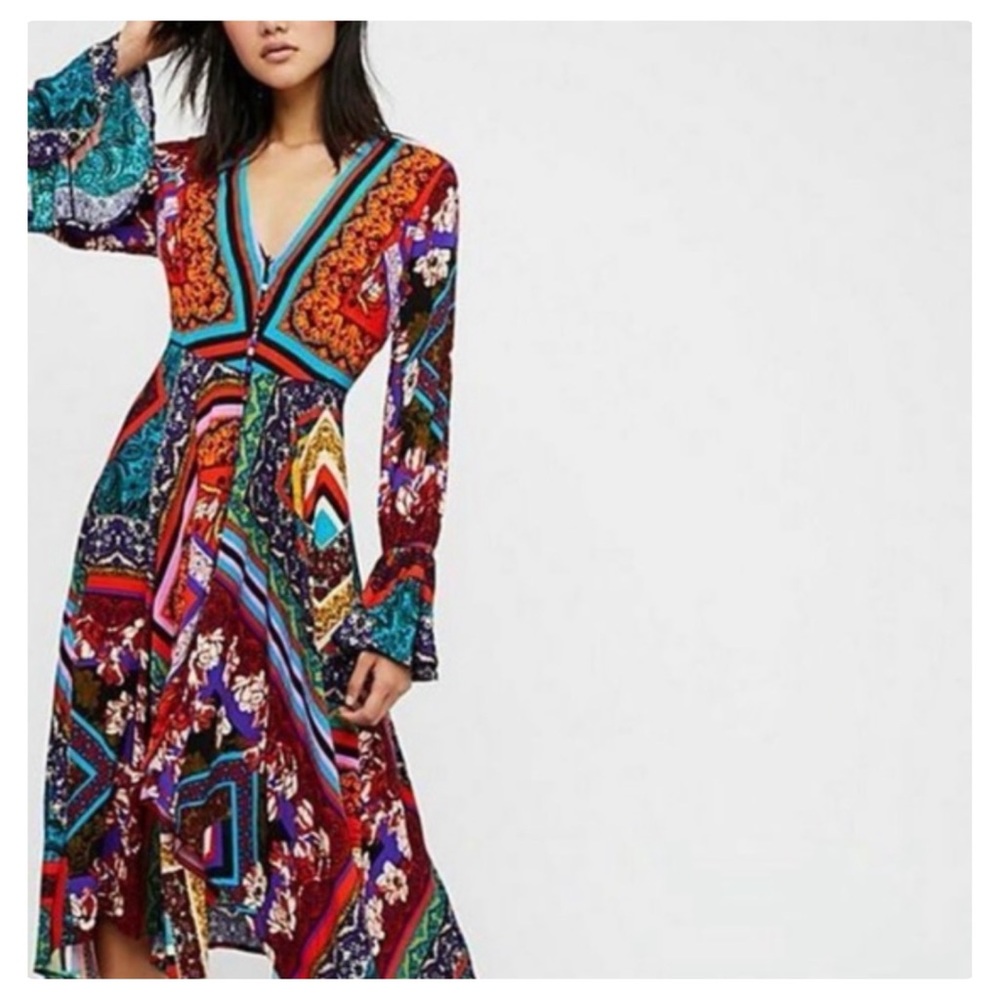 Free People Over The Rainbow Dress
